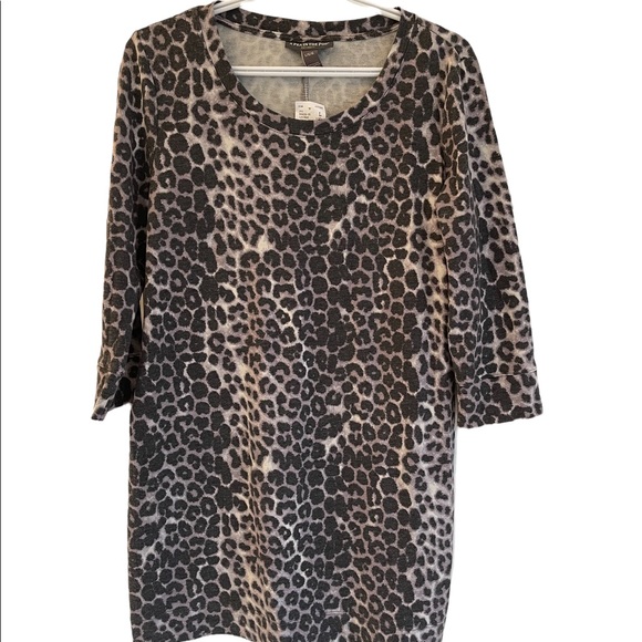 Comfortable maternity leopard print tunic - Pea in the Pod size L - NWT - Picture 2 of 8